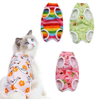 £6.05 • Buy Dog Cat Recovery Suit Pet After Surgery Abdominal Wound Clothes Medical Jumpsuit