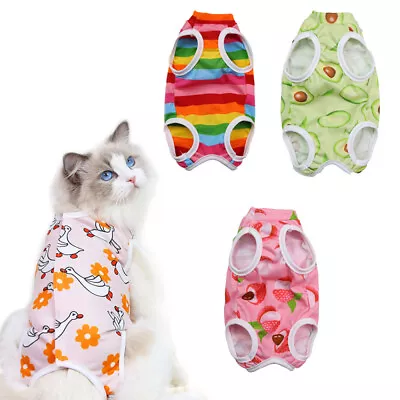 £6.05 • Buy Dog Cat Recovery Suit Pet After Surgery Abdominal Wound Clothes Medical Jumpsuit
