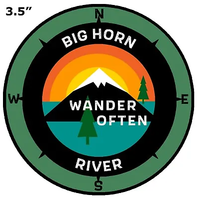 Bighorn River Montana - Car Truck Window Bumper Graphics Sticker Decal Souvenir • $2.99
