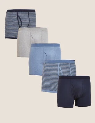 £19.99 • Buy Ex M&S 5pk Denim Mix Cotton Stretch Cool & Fresh Trunks Size 2XL