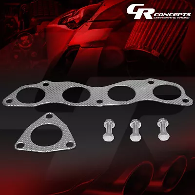 Exhaust Manifold Header Gasket Complete Set+bolts For 06-11 Honda Civic Si 2.0l • $18.99