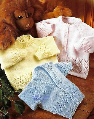 £1.99 • Buy Baby Boys Girls Raglan Cardigan Jacket Sweater Jumper KNITTING PATTERN DK 16 -22