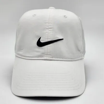 Nike Hat Cap Legacy 91 Mens Fitted One Size White Swoosh Dri Fit Lightweight • $26.64