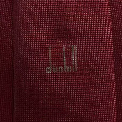 Solid Iridescent Burgundy DUNHILL Silk Tie Italy • $11.99