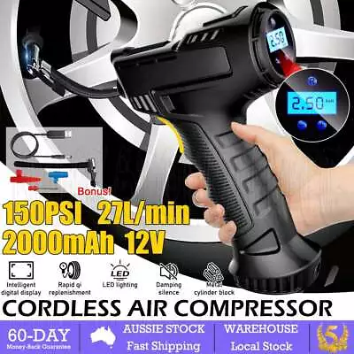 Automatic Cordless Car Tyre Inflator Handheld LCD Digital Air Compressor Pump AU • $25.95