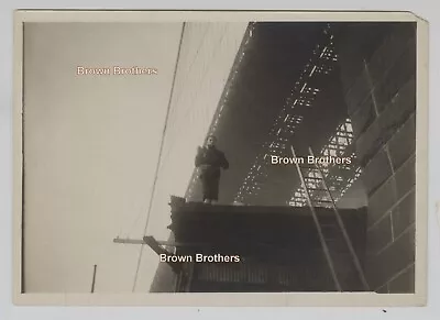 Vintage 1910s NYC Brooklyn Bridge Tower Guarded By Naval Militia Man Photo #9 • $19.97