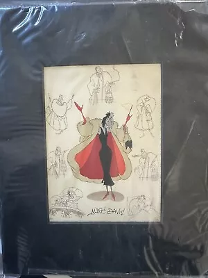 Disney Marc Davis Cruella De Vil 101 Dalmatian Print • $11.99