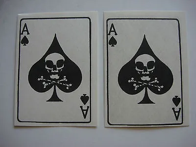 2 Vietnam War ACE Of SPADE  Death Skull  Propaganda Cards *Old Stock Unissued* • $11.99