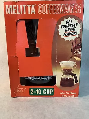 NEW Vintage Melitta Filter Drip Coffee Maker 2-10 Cup Model CM6-G1 Corning Glass • $39.99