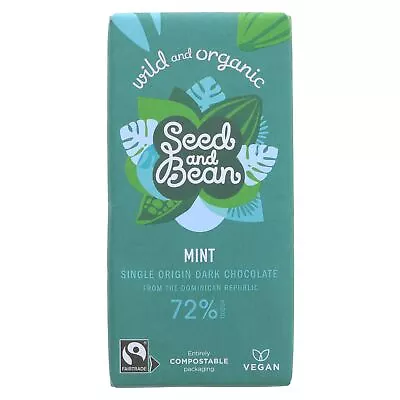 Organic Seed & Bean Company | 72% Dark Choc & Mint | 75g • £7.70