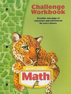 $6 • Buy Harcourt Math: Challenge Workbook Grade 5 By HARCOURT SCHOOL PUBLISHERS