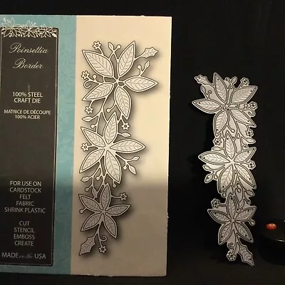 $6 • Buy Memory Box Cutting Dies - Poinsettia Border B4