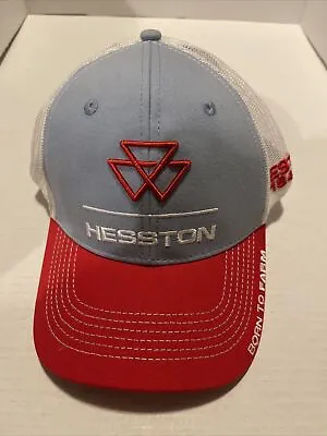 Massey Ferguson Logo Mesh Back Cap With Hook & Loop Closure 3440 • $12.96
