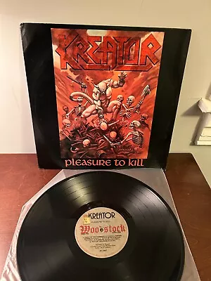 Kreator - Pleasure To Kill 1987 LP BRAZIL WOODSTOCK Thrash Heavy Metal Death • $68.90