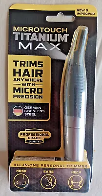 NEW Microtouch Titanium Max Hair Trimmer Nose Ears Neck & Body NEW & IMPROVED • $7.50