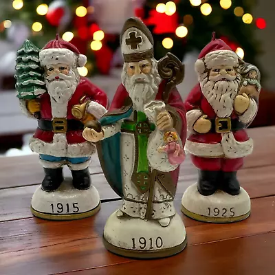 Vintage Christmas Eve 'Memories Of Santa' Ornament Lot Of 3 | 1910 1915 1925 • $14.99