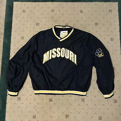Mizzou Missouri University MU College Jacket Tracksuit Pullover Windbreaker XL • $24.99