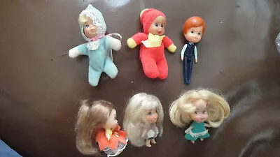 Vtg Mattel Liddle Kiddle & Similar Miniature Dolls Lot 6 Pc • $29.99