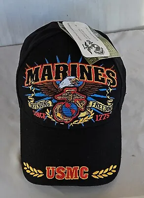 U.S Military Marine Corps Defending Freedom USMC Licensed Baseball Hat Cap NEW • $14.92