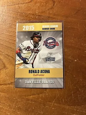 2015 Ronald Acuna Jr. Danville Braves # 13 • $9.99