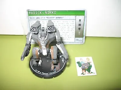 =Mechwarrior CLAN WOLF STRIKE  Reaver  Warwolf 097 With Card 48 = • $22