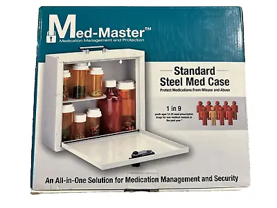 Med-Master Standard Steel Medication Case Locking Medication Drug Safe Cabinet • $4.99