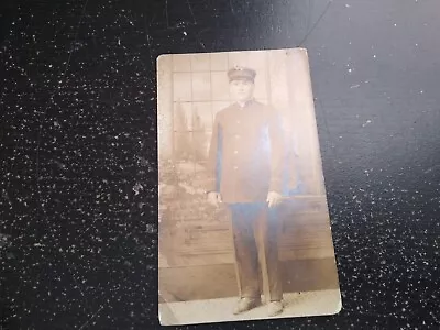 Vintage Man In Miner ? Uniform Nanticoke Pennsylvania RPPC Photo Postcard • $24.95