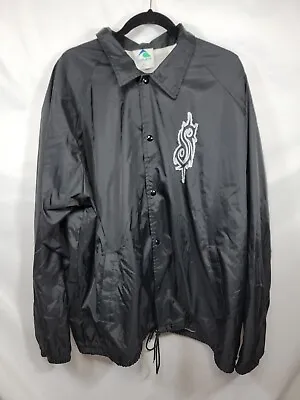 Slipknot Windbreaker 1999 Coach Jacket Size XXL Rare Black 2XL • $264.98