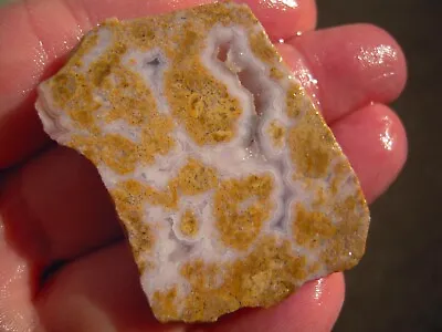 Calico Lace Agate With Druzy Small Rough Slab 14 Grams Cabbing/lapidary • $4