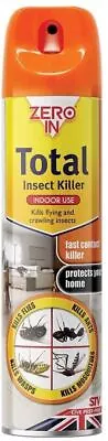 STV Zero In Total Insect Ants Wasp Flies Mosquito Killer Spray • £4.99