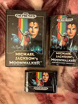 Michael Jackson's Moonwalker (Sega Genesis 1990) CIB Complete W/ Poster MINT++ • $269.99