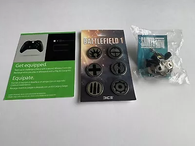 Xbox One LIVE 14- Day Trial Saints Row Keychain & Battlefield 1 Pin Set Badges • $24.99