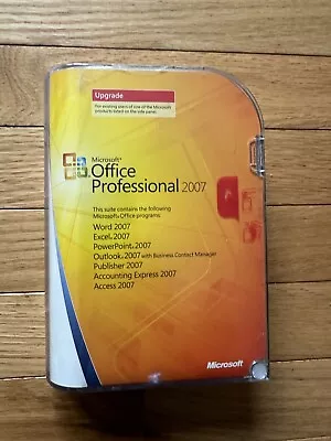 Microsoft Office Professional 2007 - Upgrade  SEALED GOOD CONDITION • $29.99