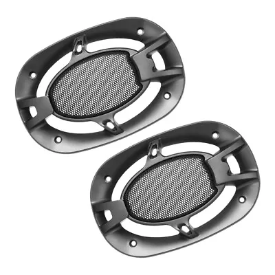 2pcs Speaker Grill Cover 4x6 Inch Mesh Square Subwoofer Guard Protector Black • $15.40