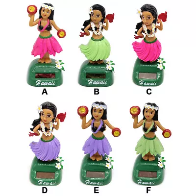 Hawaiian Hula Girl Car Auto Truck Dashboard Solar Dancing Hawaii Doll Dash Board • $19.92