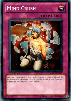 Mind Crush SDGU-EN035 Yu-Gi-Oh! Light Play 1st Edition • $0.99