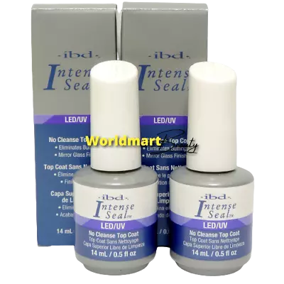 IBD LED/UV Intense Seal Gel No Cleanse Top Coat 15ml-0.5fl.oz (2 Bottles) • $21.98