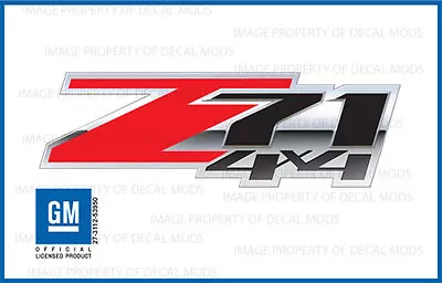 Set Of 2: 2007 - 2013 GMC Sierra Z71 4x4 Decals - FSRB 3D - Red Stickers Side • $23.96