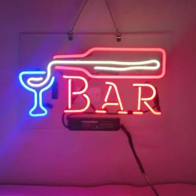 Beer Bar Bottle Martini Acrylic 14  Neon Light Sign Lamp Bedroom Wall Decor Club • $79.78