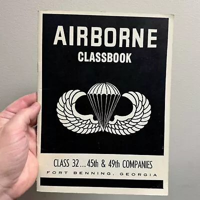 AIRBORNE Classbook Class 32 45th & 49th Company Yearbook 1968 Vietnam War Army • $38.95