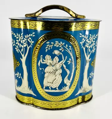 Vtg Murray Allen Athenian Aluminum Tin England Canister Greece Grecian • $14.99