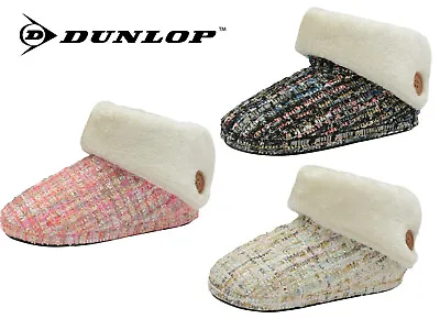 £12.95 • Buy Ladies Slippers Ankle Boots Winter Warm Cosy Padded Fur Outdoor Sole Booties