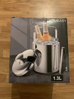 Homeasy Stainless Steel Ice Bucket • £10
