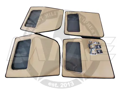 Tan Soft Doors For Humvee/HMMWV(Set Of 4) M998/M1097/M1123/M1151/M1152/M1165 • $1599.99