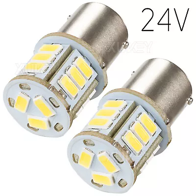 24V Super Bright White 1156 RV Trailer 18-SMD LED 1141 Interior Light Bulbs 2pcs • $9.97