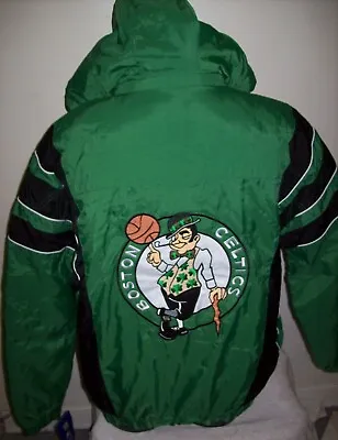 BOSTON CELTICS NBA Starter Hooded Half Zip Pullover Jacket S M L XL  GREEN • $115.99