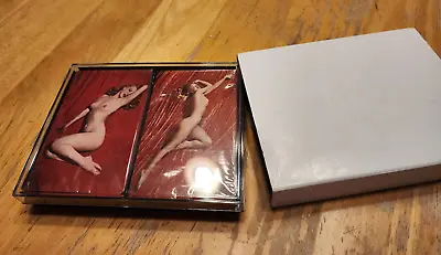 Vtg Marilyn Monroe Nude Playing Cards SEALED In Box New 1976 2 Decks Tom Kelley • $44.94
