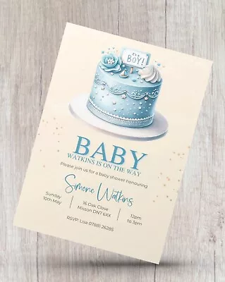 12 X Personalised Baby Shower Invitations Mummy To Be Invites • £4.99