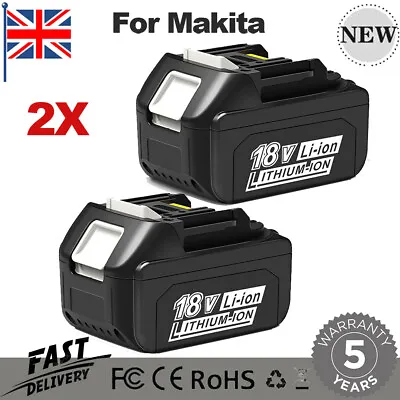 2X For Makita 5.5Ah 18V LXT Li-ion Makstar Battery BL1850B BL1830 BL1860 • £32.89