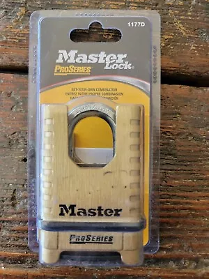 Master Lock 1177D Shrouded Brass ProSeries Combination Padlock • $15.99